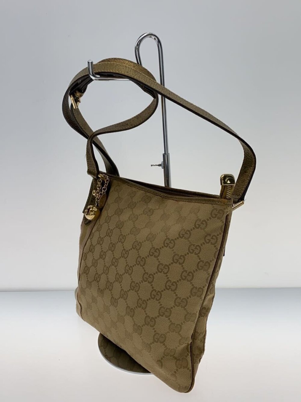 Gucci Shoulder Canvas over GG Sherry Bag All Canvas Black